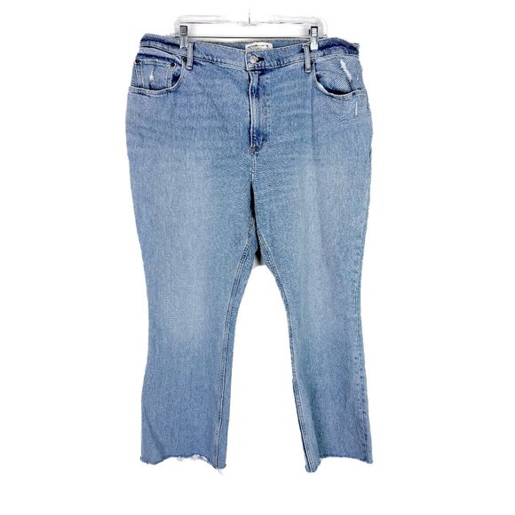 Abercrombie & Fitch Curve Love The '70s Vintage Flare Ultra High Rise Jeans 18S - Picture 1 of 10